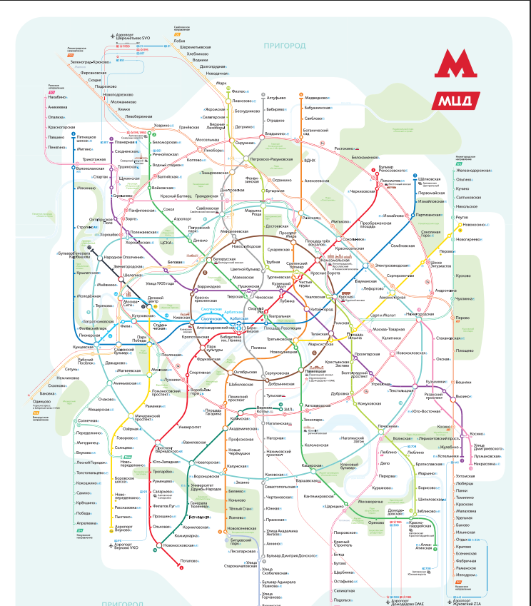 Карта метро Москвы для туристов и жителей — маршруты, станции и ориентиры