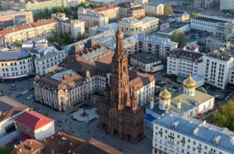 Колокольня Богоявленского собора в Казани: высота и история