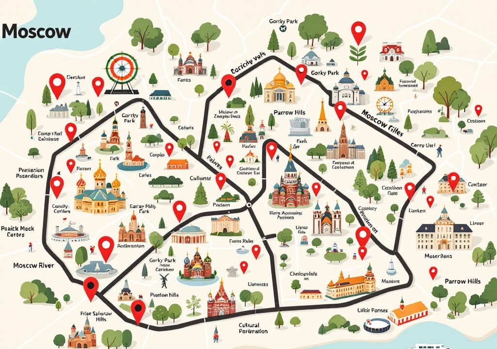 Карта бесплатных мест Москвы