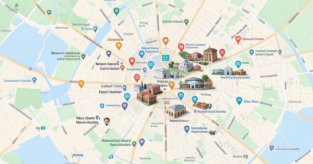 Карта Москвы с отмеченными новыми местами