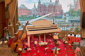 Музыкальный салон с видом на Кремль