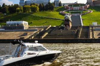 Нижний Новгород на большом катере: мосты, набережные, панорамы