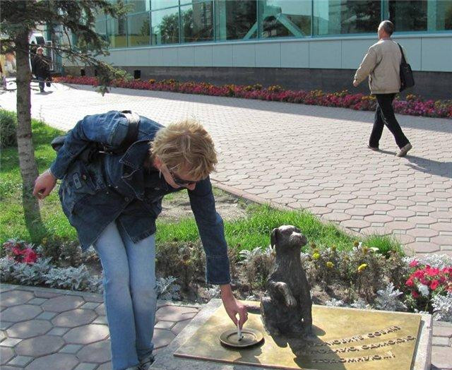 Памятник бездомной собаке