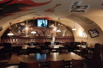 Пивной ресторан Рок паб у метро Невский проспект: европейская и русская кухня в центре СПб