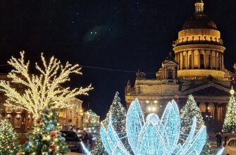 Магия новогодних огней Петербурга