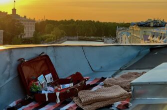 Ретро-пикник на крыше Петербурга