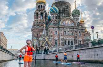 По каналам и Большой Неве на сапборде