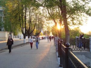 Верхневолжская набережная — живописное место в Нижнем Новгороде