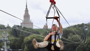 Воздушная трасса Zipline на Воробьевых горах — фото 3