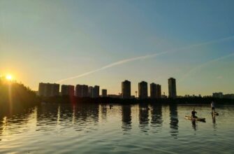 Закат на сапах в Москве